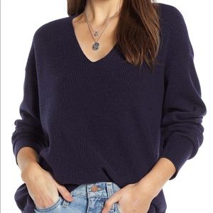 Something Navy Slouchy Sweater